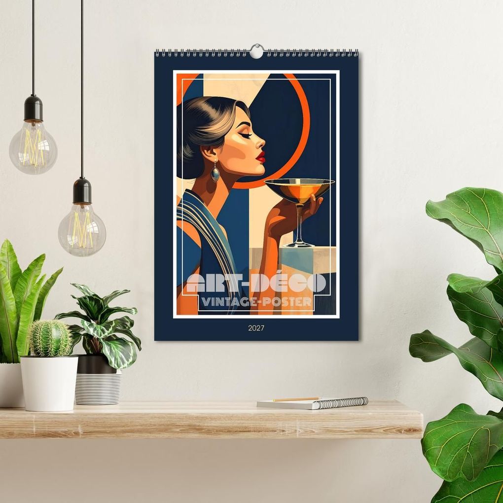 Weitere Ansicht: Art-Déco Vintage-Poster (Wandkalender 2027 DIN A3 hoch), CALVENDO Monatskalender | Werner Braun, Calvendo
