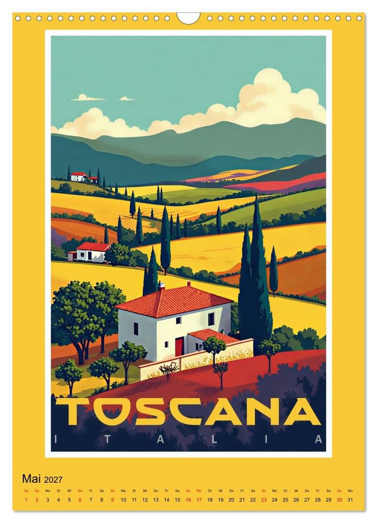 Weitere Ansicht: Art-Déco Vintage-Poster (Wandkalender 2027 DIN A3 hoch), CALVENDO Monatskalender | Werner Braun, Calvendo