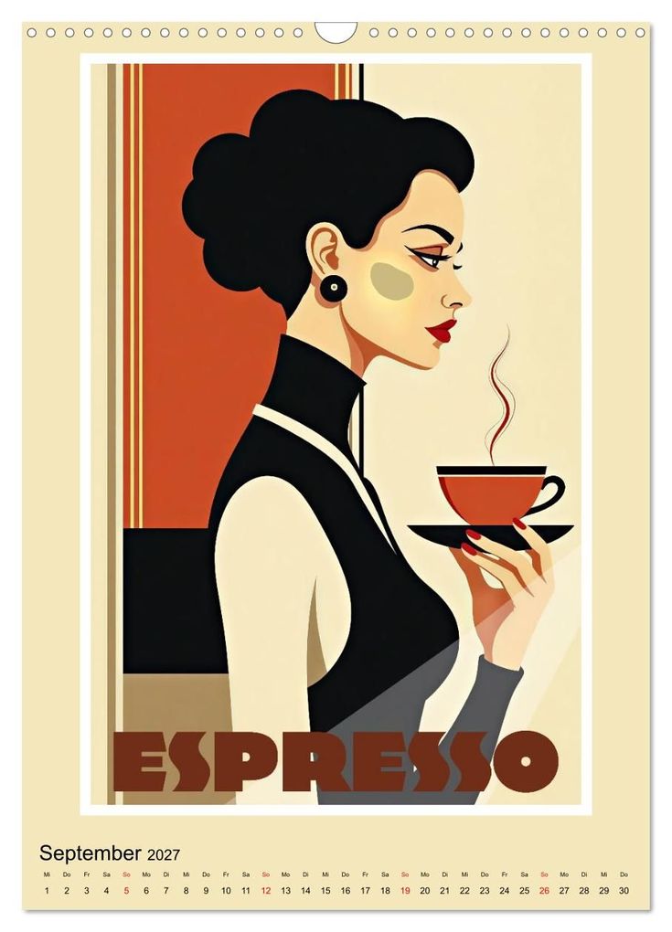Weitere Ansicht: Art-Déco Vintage-Poster (Wandkalender 2027 DIN A3 hoch), CALVENDO Monatskalender | Werner Braun, Calvendo