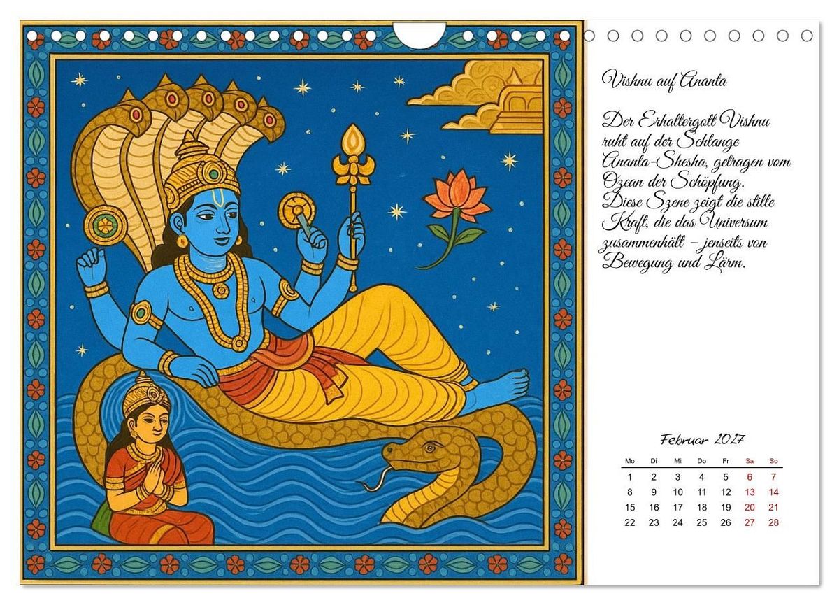 Weitere Ansicht: Götterwelten des Hinduismus (Wandkalender 2027 DIN A4 quer), CALVENDO Monatskalender | Kerstin Waurick, Calvendo