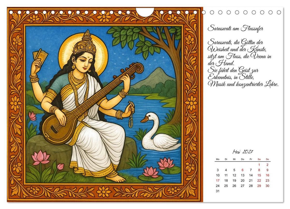 Weitere Ansicht: Götterwelten des Hinduismus (Wandkalender 2027 DIN A4 quer), CALVENDO Monatskalender | Kerstin Waurick, Calvendo