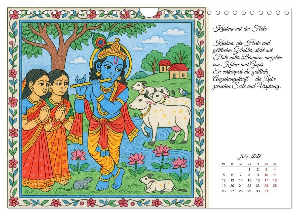 Weitere Ansicht: Götterwelten des Hinduismus (Wandkalender 2027 DIN A4 quer), CALVENDO Monatskalender | Kerstin Waurick, Calvendo