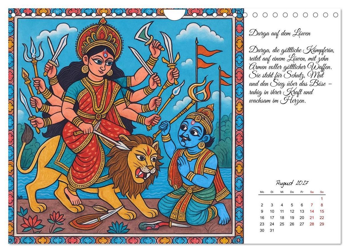 Weitere Ansicht: Götterwelten des Hinduismus (Wandkalender 2027 DIN A4 quer), CALVENDO Monatskalender | Kerstin Waurick, Calvendo
