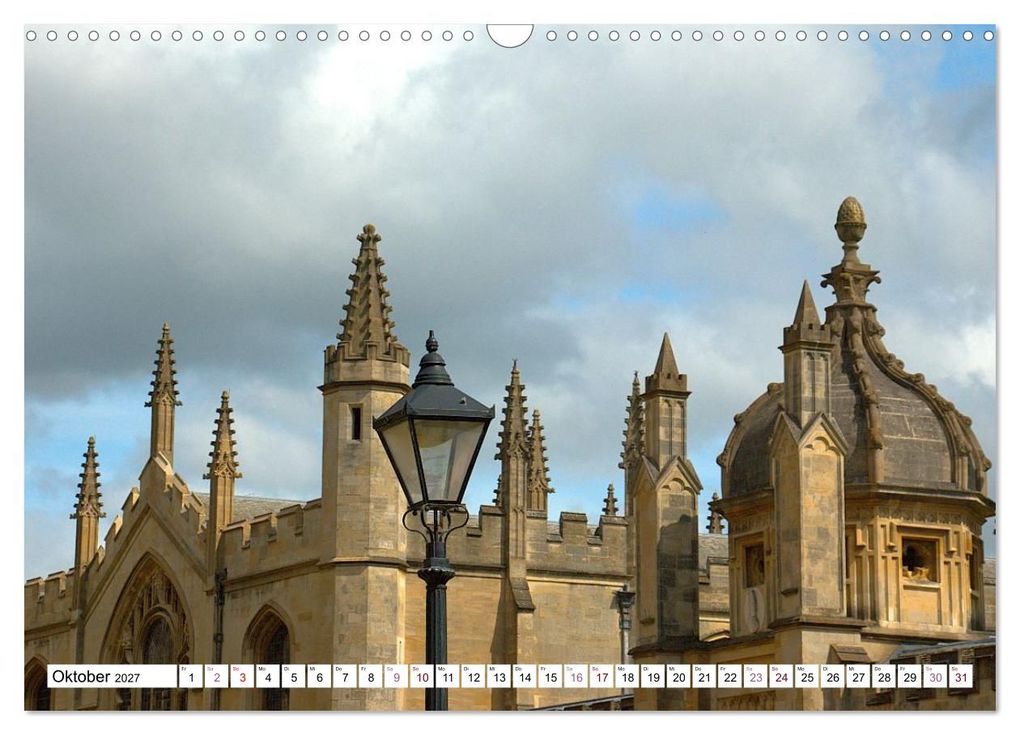 Weitere Ansicht: Oxford - die Harry Potter Stadt (Wandkalender 2027 DIN A3 quer), CALVENDO Monatskalender | Calvendo, ph