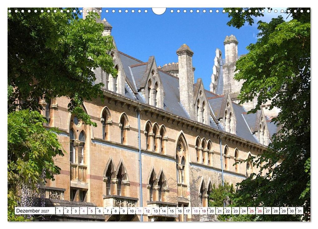 Weitere Ansicht: Oxford - die Harry Potter Stadt (Wandkalender 2027 DIN A3 quer), CALVENDO Monatskalender | Calvendo, ph