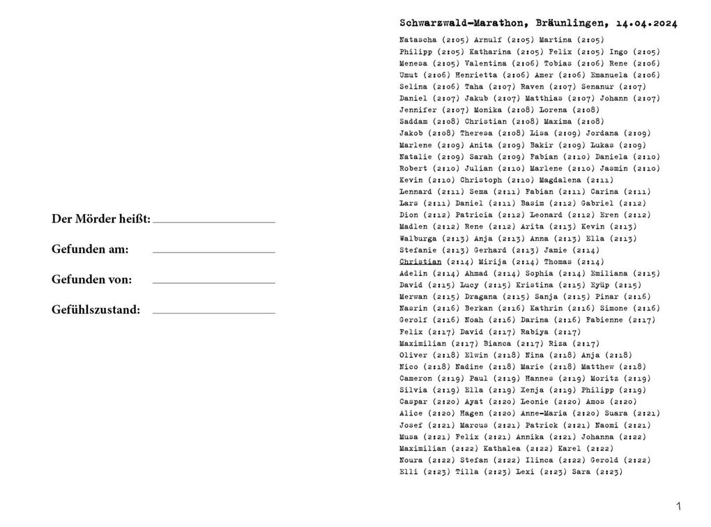 Weitere Ansicht: Suche den Mörder | Lino Wirag