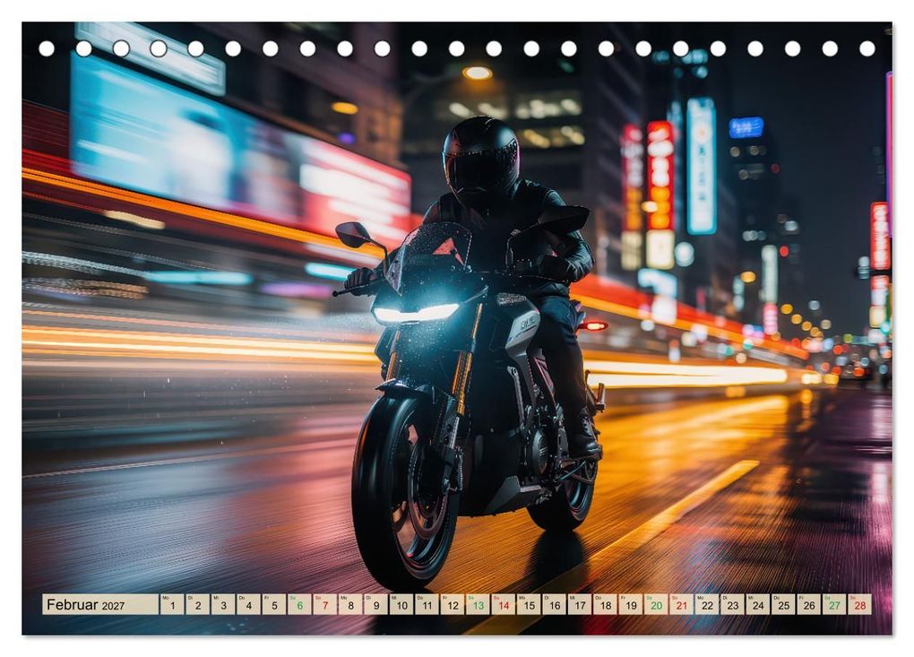 Weitere Ansicht: E-Motorrad-Biker (Tischkalender 2027 DIN A5 quer), CALVENDO Monatskalender | Torsten Irmer, Calvendo