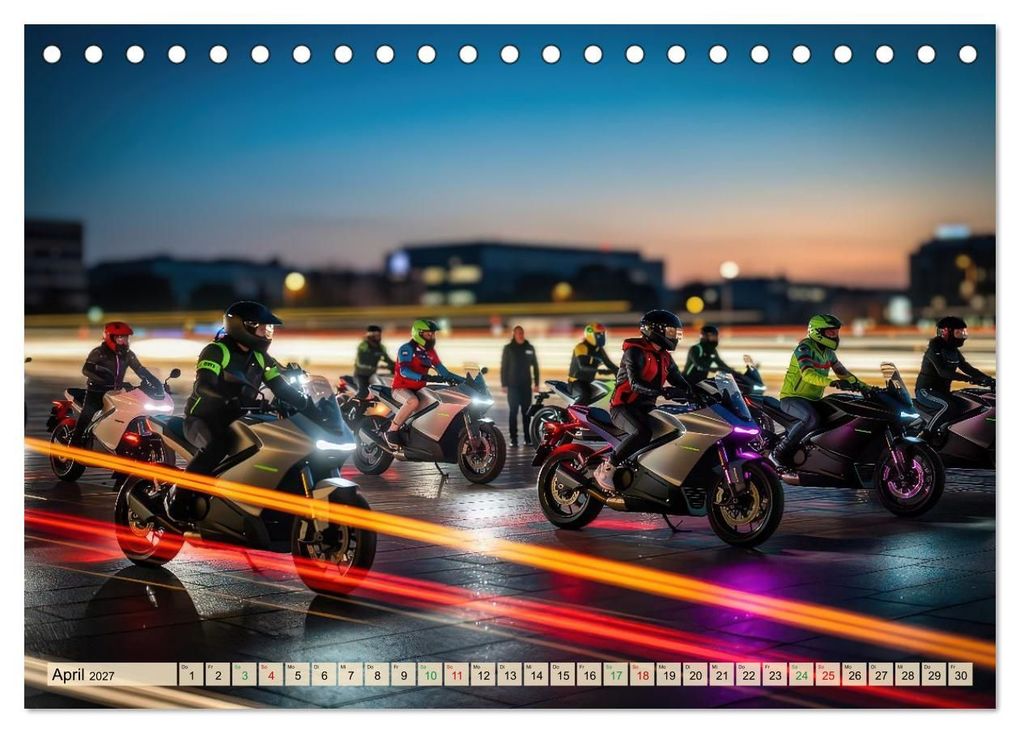Weitere Ansicht: E-Motorrad-Biker (Tischkalender 2027 DIN A5 quer), CALVENDO Monatskalender | Torsten Irmer, Calvendo