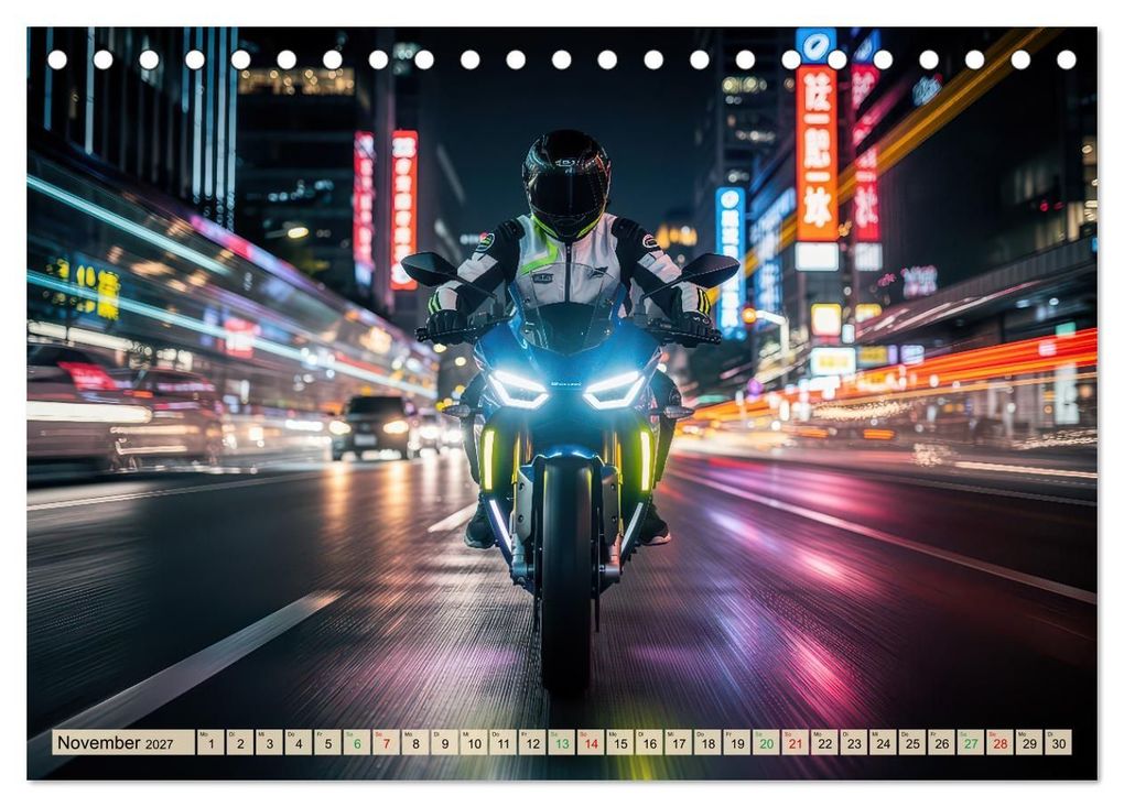 Weitere Ansicht: E-Motorrad-Biker (Tischkalender 2027 DIN A5 quer), CALVENDO Monatskalender | Torsten Irmer, Calvendo