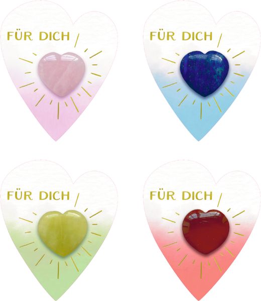 Produktbild: Halbedelstein-Handschmeichler - Herz "Für dich"