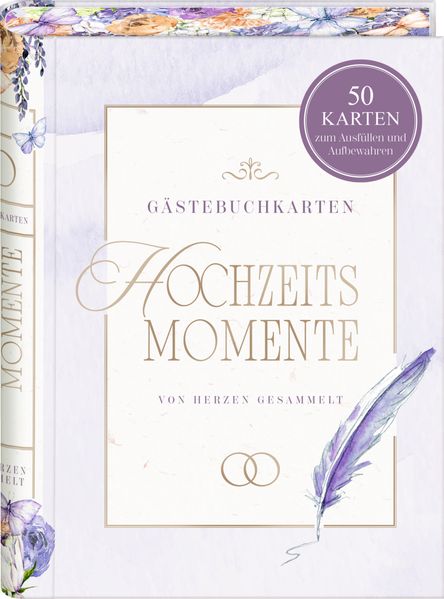 Produktbild: Gästebuchkarten in Geschenkbox - Hochzeitsmomente