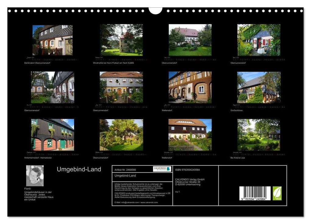 Weitere Ansicht: Umgebind-Land (Wandkalender 2027 DIN A3 quer), CALVENDO Monatskalender | Flori0, Calvendo