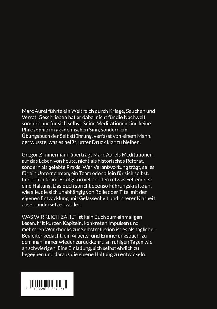 Weitere Ansicht: Was wirklich zählt | Gregor Zimmermann