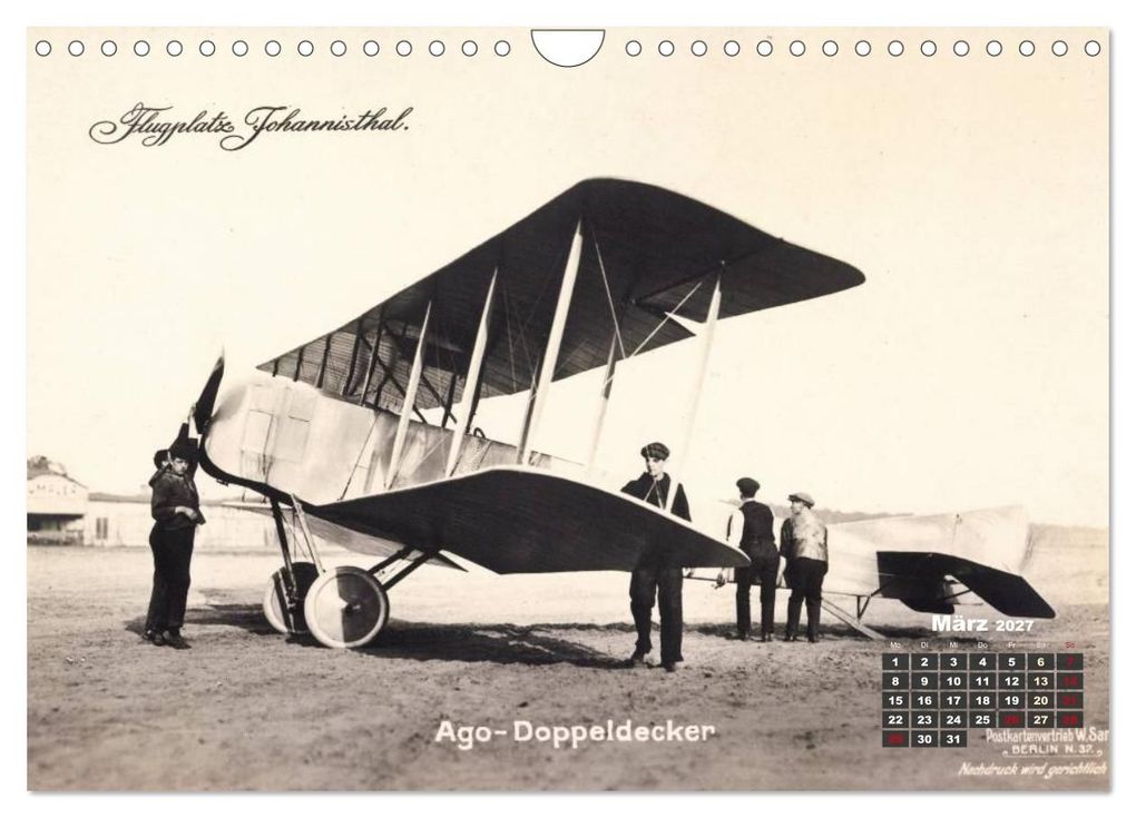 Weitere Ansicht: Doppeldecker entdeckt auf historischen Postkarten (Wandkalender 2027 DIN A4 quer), CALVENDO Monatskalender | Calvendo, Calvendo Calvendo