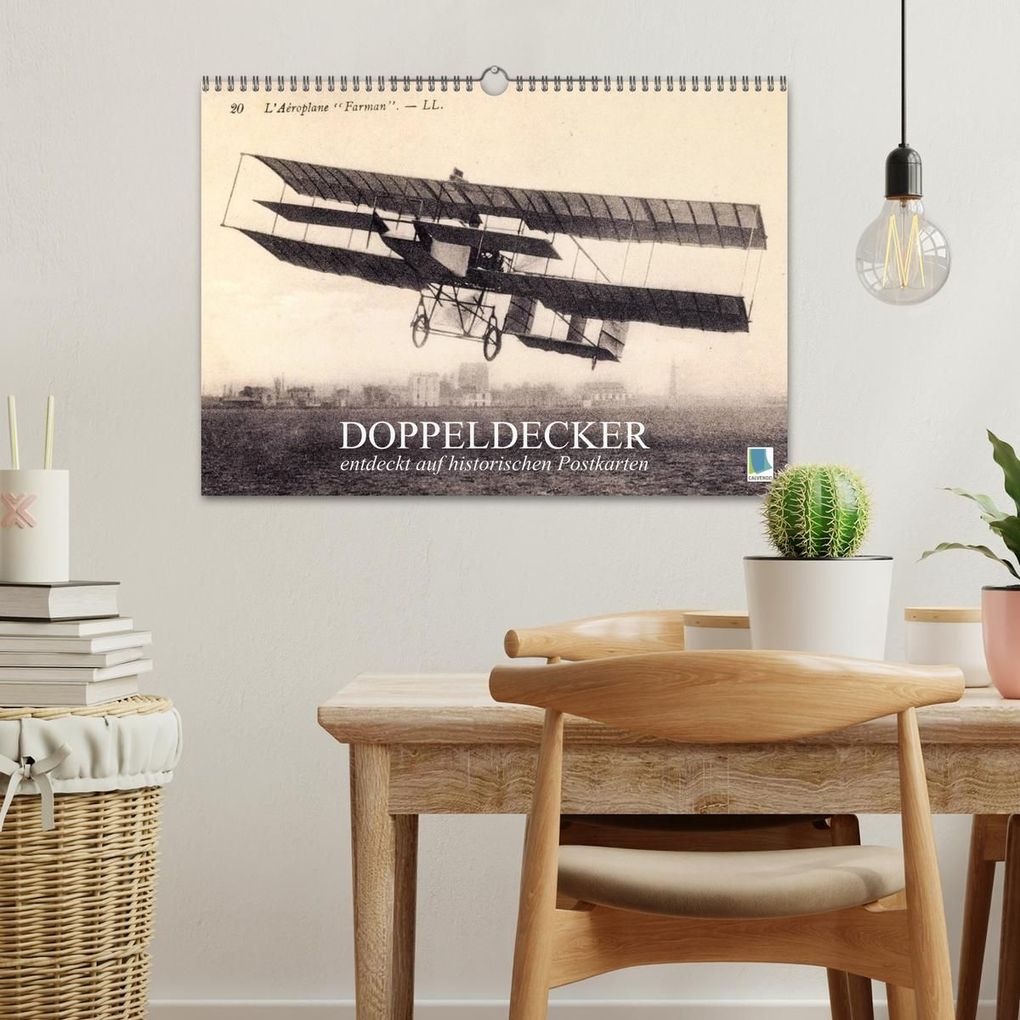 Weitere Ansicht: Doppeldecker entdeckt auf historischen Postkarten (Wandkalender 2027 DIN A3 quer), CALVENDO Monatskalender | Calvendo