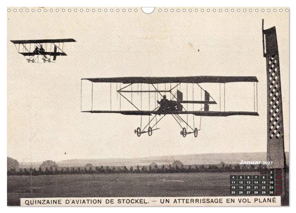 Weitere Ansicht: Doppeldecker entdeckt auf historischen Postkarten (Wandkalender 2027 DIN A3 quer), CALVENDO Monatskalender | Calvendo