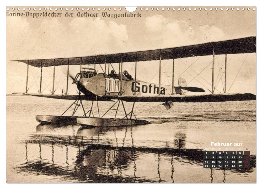 Weitere Ansicht: Doppeldecker entdeckt auf historischen Postkarten (Wandkalender 2027 DIN A3 quer), CALVENDO Monatskalender | Calvendo