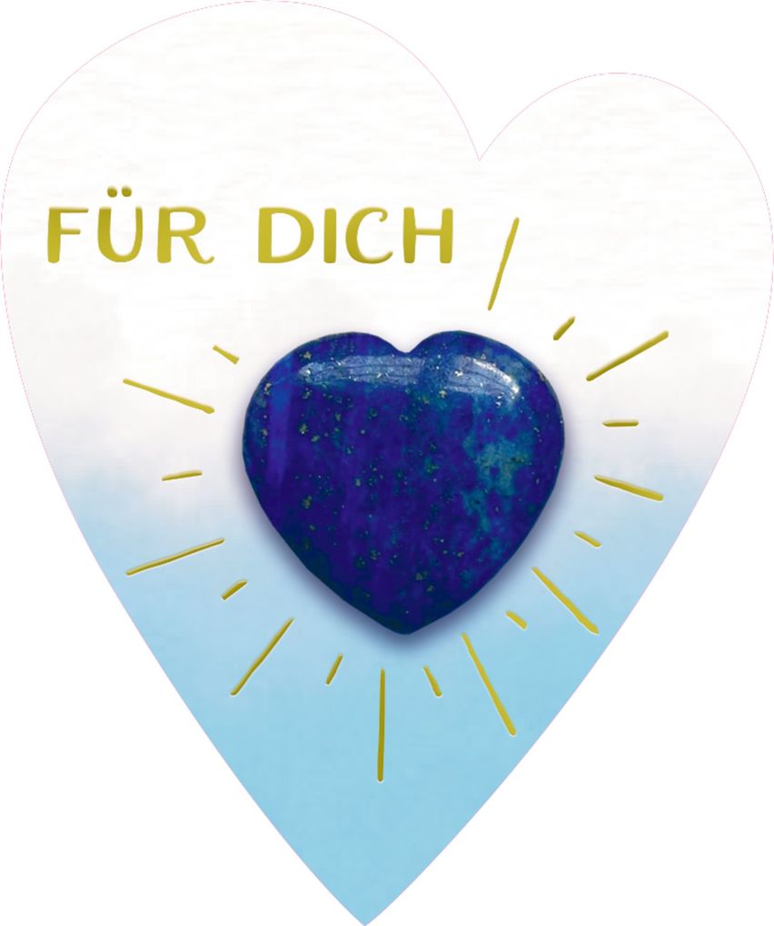Weitere Ansicht: Halbedelstein-Handschmeichler - Herz "Für dich"