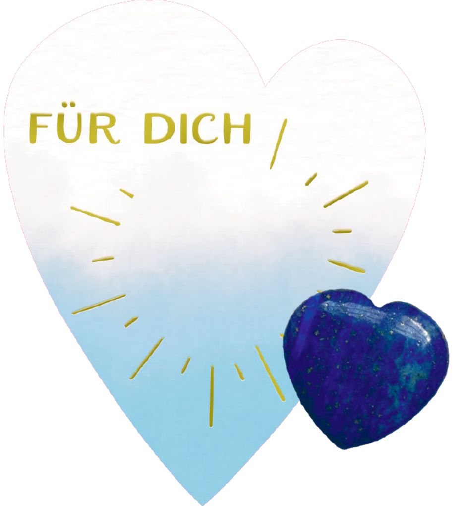 Weitere Ansicht: Halbedelstein-Handschmeichler - Herz "Für dich"