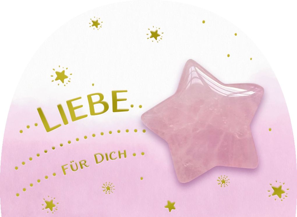 Weitere Ansicht: Halbedelstein-Handschmeichler - Wunschstern für dich