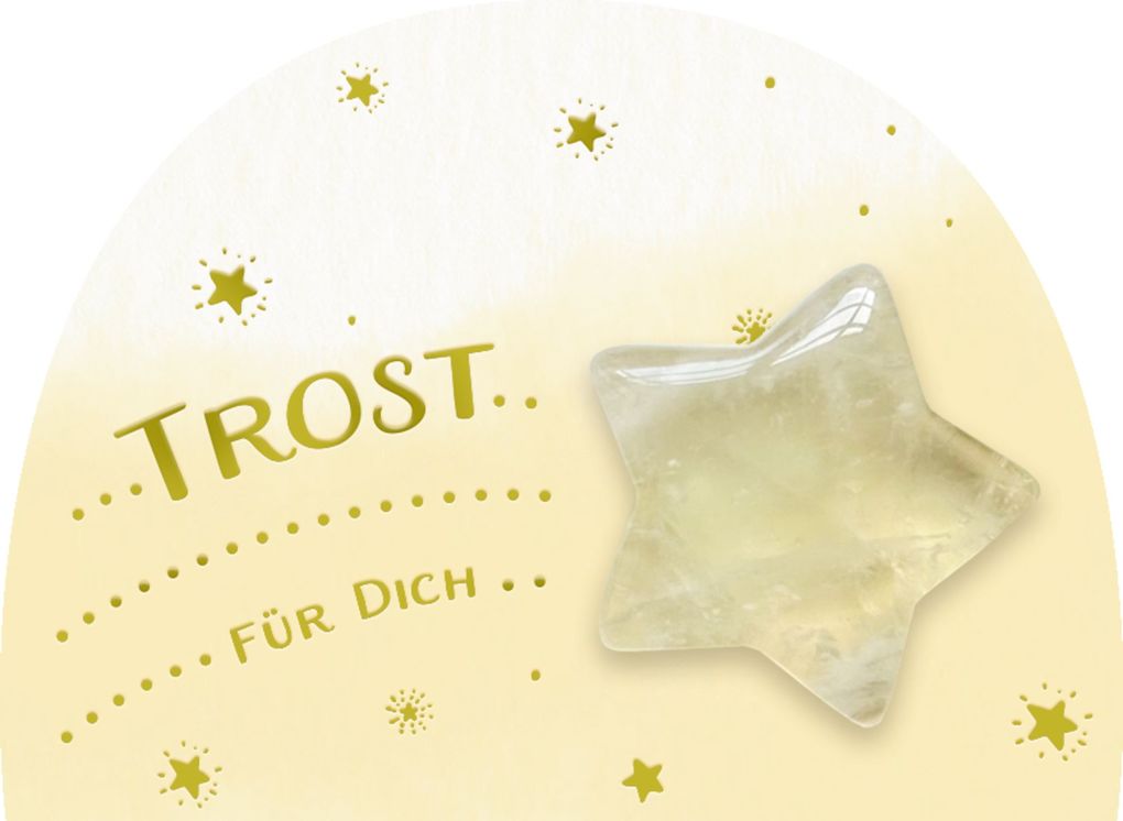 Weitere Ansicht: Halbedelstein-Handschmeichler - Wunschstern für dich