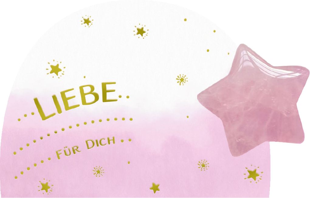Weitere Ansicht: Halbedelstein-Handschmeichler - Wunschstern für dich