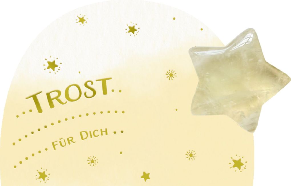 Weitere Ansicht: Halbedelstein-Handschmeichler - Wunschstern für dich