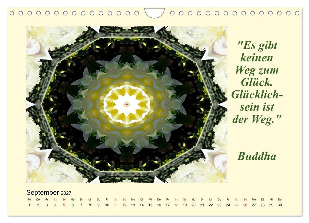 Weitere Ansicht: Meditation - Asiatische Weisheiten (Wandkalender 2027 DIN A4 quer), CALVENDO Monatskalender | Calvendo, Art-Motiva
