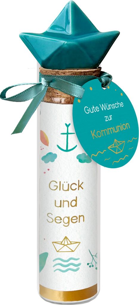 Weitere Ansicht: Wunscherfüller-Flaschenpost - Gute Wünsche zur Kommunion