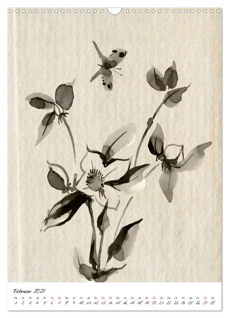 Weitere Ansicht: Sumi-e Kunst im japanischen Stil (Wandkalender 2027 DIN A3 hoch), CALVENDO Monatskalender | Lucia, Calvendo