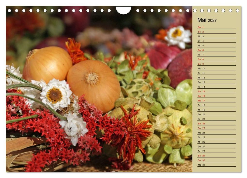 Weitere Ansicht: In Weimar ist Zwiebelmarkt (Wandkalender 2027 DIN A4 quer), CALVENDO Monatskalender | Flori0, Calvendo
