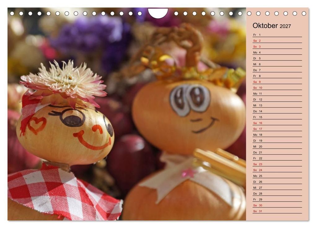 Weitere Ansicht: In Weimar ist Zwiebelmarkt (Wandkalender 2027 DIN A4 quer), CALVENDO Monatskalender | Flori0, Calvendo