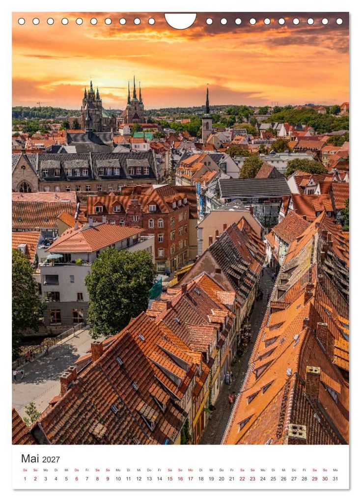 Weitere Ansicht: Erfurt - Die romantische Altstadt (Wandkalender 2027 DIN A4 hoch), CALVENDO Monatskalender | SnapArt, Calvendo