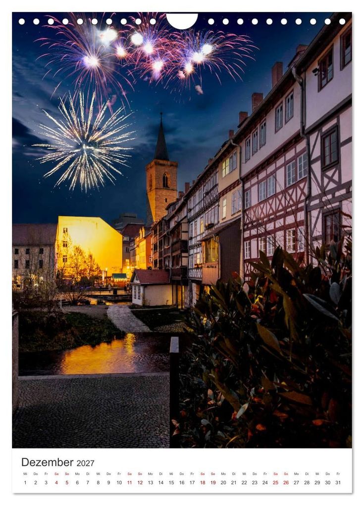 Weitere Ansicht: Erfurt - Die romantische Altstadt (Wandkalender 2027 DIN A4 hoch), CALVENDO Monatskalender | SnapArt, Calvendo