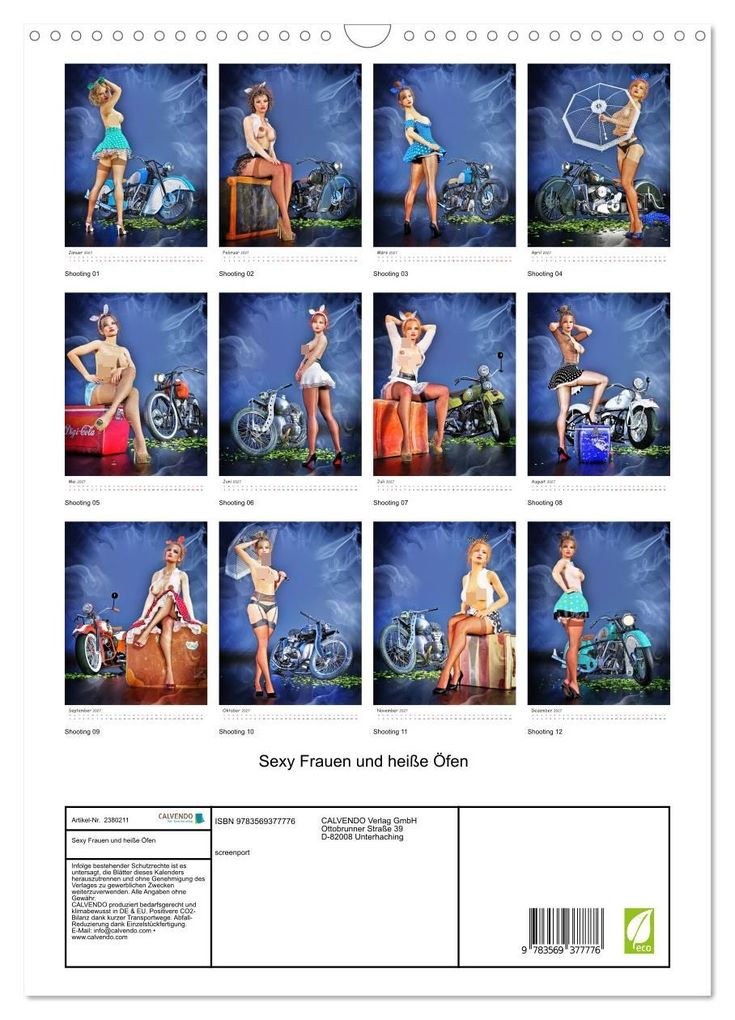 Weitere Ansicht: Sexy Frauen und heiße Öfen (Wandkalender 2027 DIN A3 hoch), CALVENDO Monatskalender | screenport, Calvendo