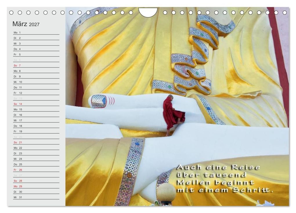 Weitere Ansicht: BUDDHA Buddhistische Weisheiten (Wandkalender 2027 DIN A4 quer), CALVENDO Monatskalender | BuddhaART, Calvendo