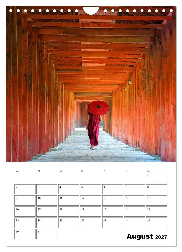 Weitere Ansicht: MYANMAR - Mein Urlaubsplaner (Wandkalender 2027 DIN A4 hoch), CALVENDO Monatskalender | BuddhaART, Calvendo