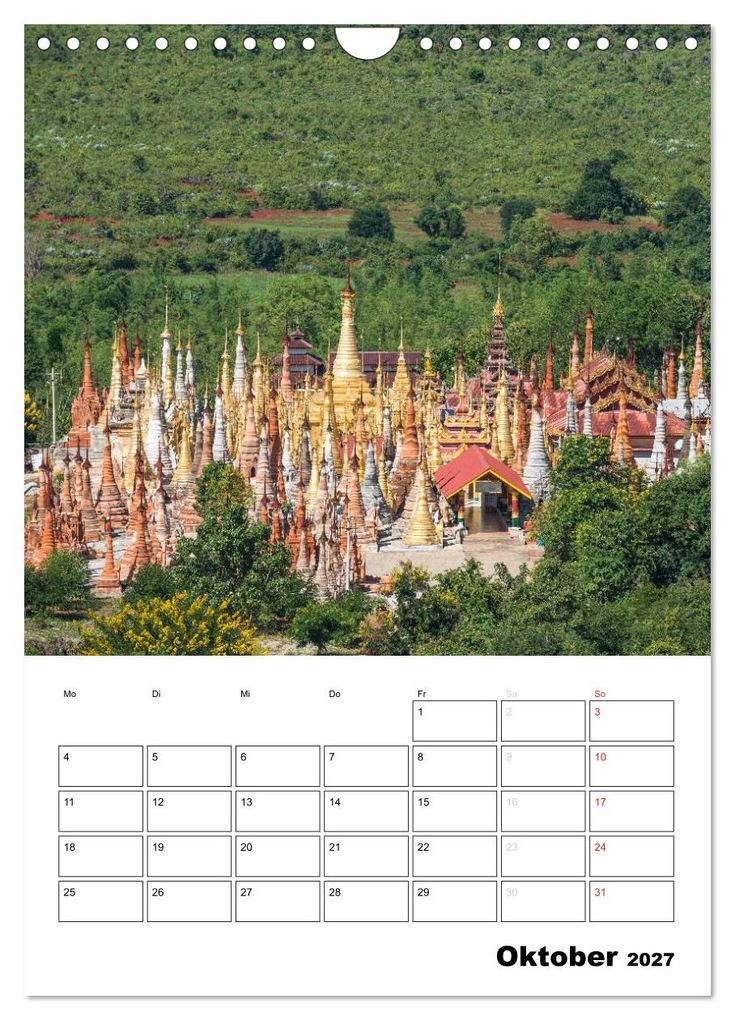 Weitere Ansicht: MYANMAR - Mein Urlaubsplaner (Wandkalender 2027 DIN A4 hoch), CALVENDO Monatskalender | BuddhaART, Calvendo