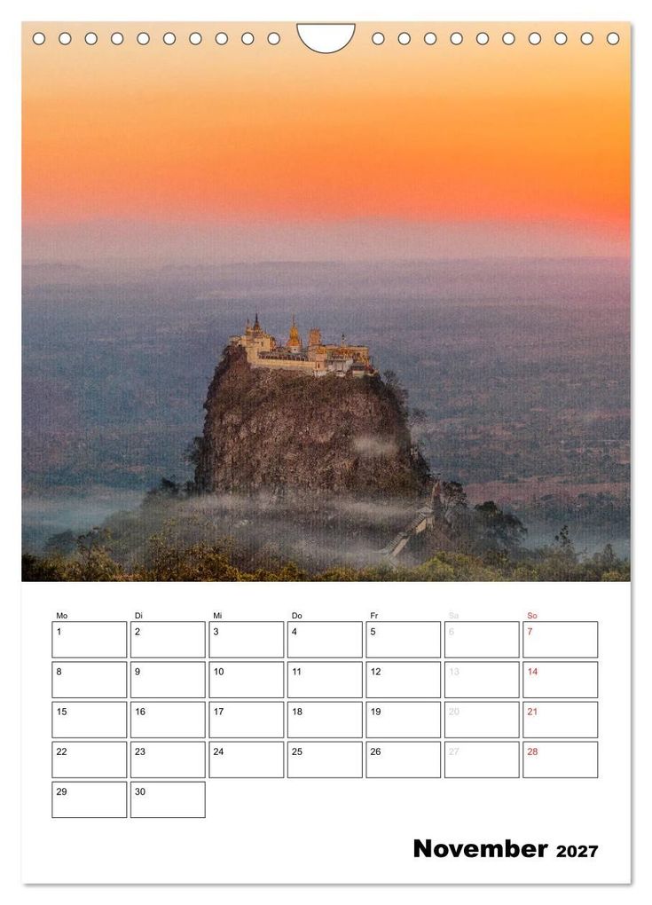 Weitere Ansicht: MYANMAR - Mein Urlaubsplaner (Wandkalender 2027 DIN A4 hoch), CALVENDO Monatskalender | BuddhaART, Calvendo