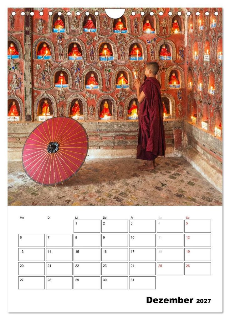 Weitere Ansicht: MYANMAR - Mein Urlaubsplaner (Wandkalender 2027 DIN A4 hoch), CALVENDO Monatskalender | BuddhaART, Calvendo