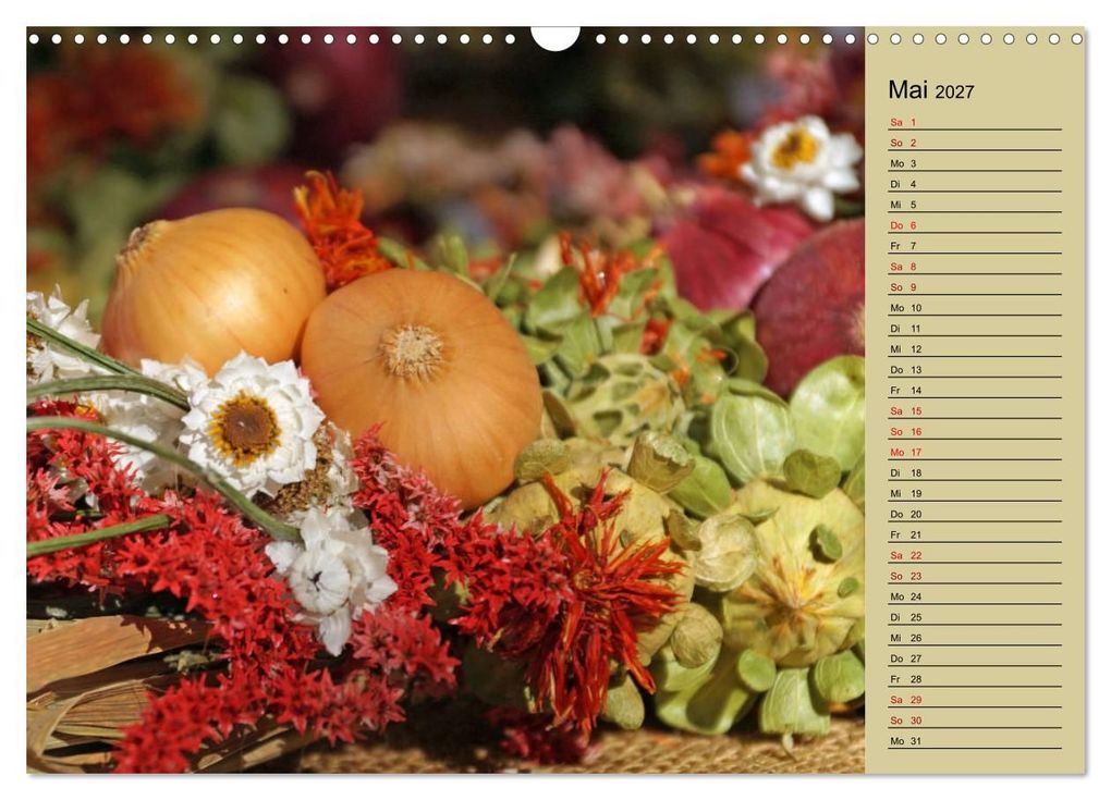 Weitere Ansicht: In Weimar ist Zwiebelmarkt (Wandkalender 2027 DIN A3 quer), CALVENDO Monatskalender | Flori0, Calvendo