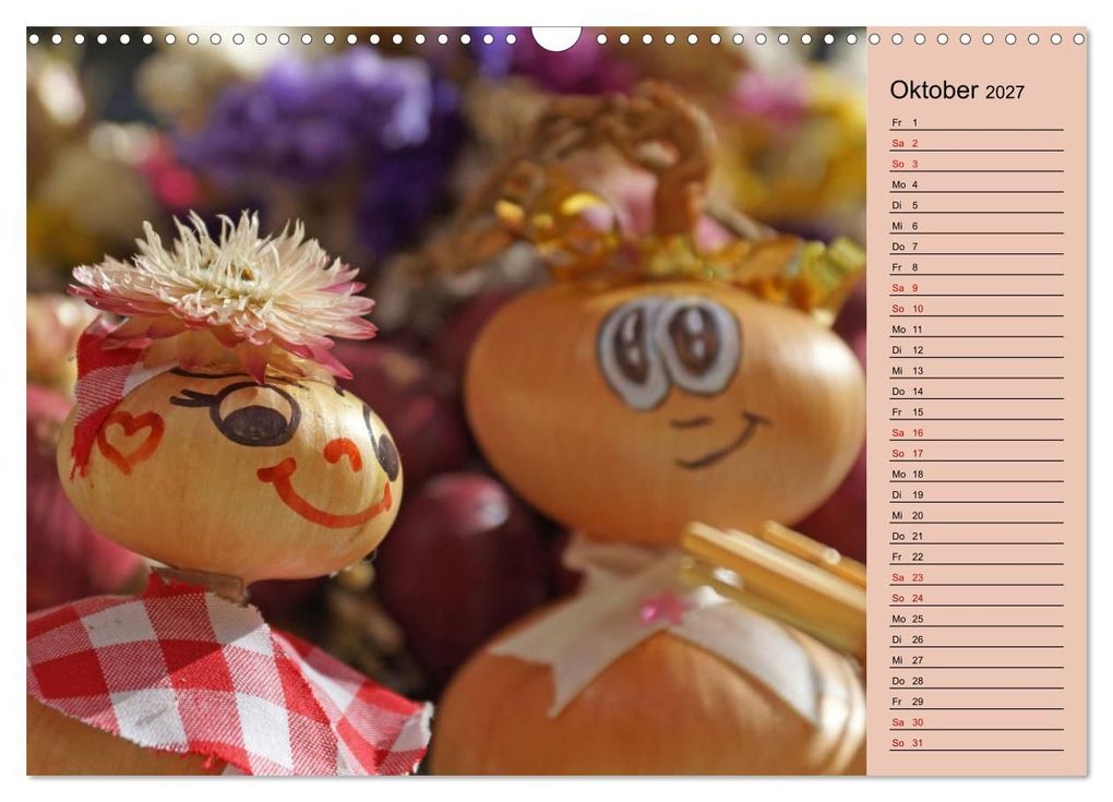 Weitere Ansicht: In Weimar ist Zwiebelmarkt (Wandkalender 2027 DIN A3 quer), CALVENDO Monatskalender | Flori0, Calvendo