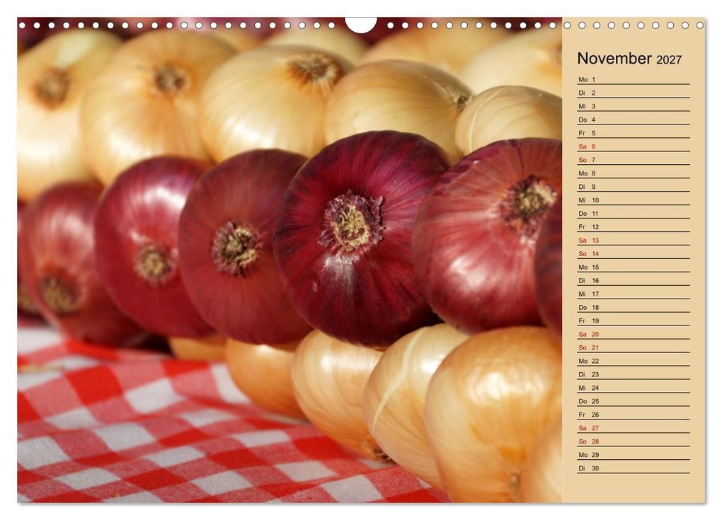 Weitere Ansicht: In Weimar ist Zwiebelmarkt (Wandkalender 2027 DIN A3 quer), CALVENDO Monatskalender | Flori0, Calvendo