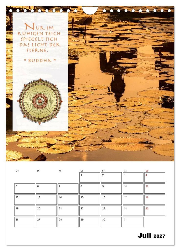 Weitere Ansicht: BUDDHAS ZITATE Buddhistische Weisheiten (Wandkalender 2027 DIN A4 hoch), CALVENDO Monatskalender | BuddhaART, Calvendo