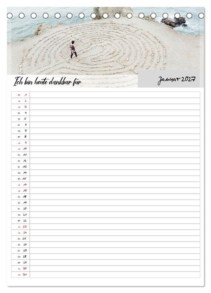 Weitere Ansicht: Ich bin dankbar - ein Jahr voller Yoga und Achtsamkeit - Yoga Kalender (Tischkalender 2027 DIN A5 hoch), CALVENDO Monatskalender | MD-Publishing, Calvendo