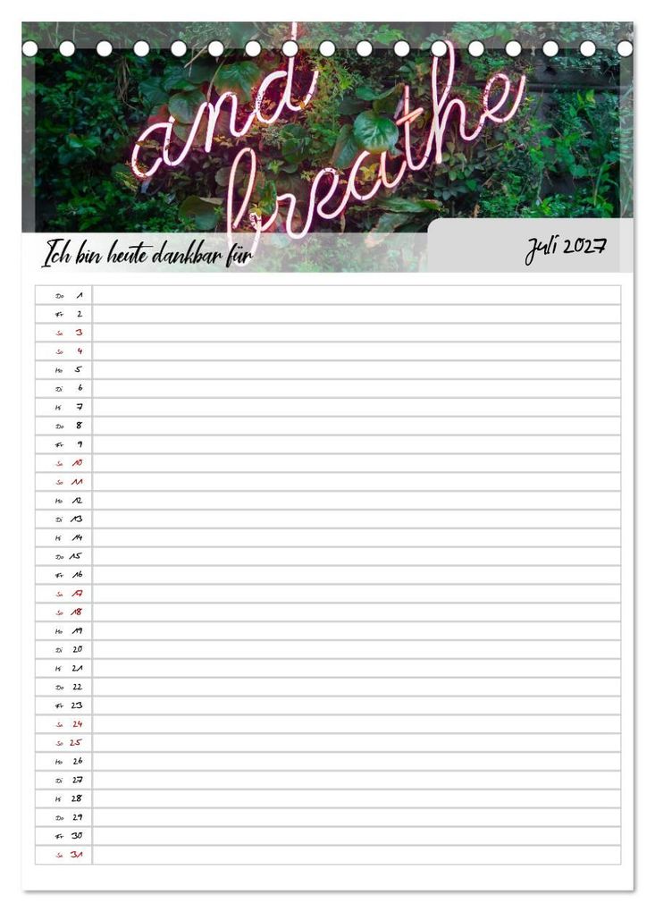 Weitere Ansicht: Ich bin dankbar - ein Jahr voller Yoga und Achtsamkeit - Yoga Kalender (Tischkalender 2027 DIN A5 hoch), CALVENDO Monatskalender | MD-Publishing, Calvendo