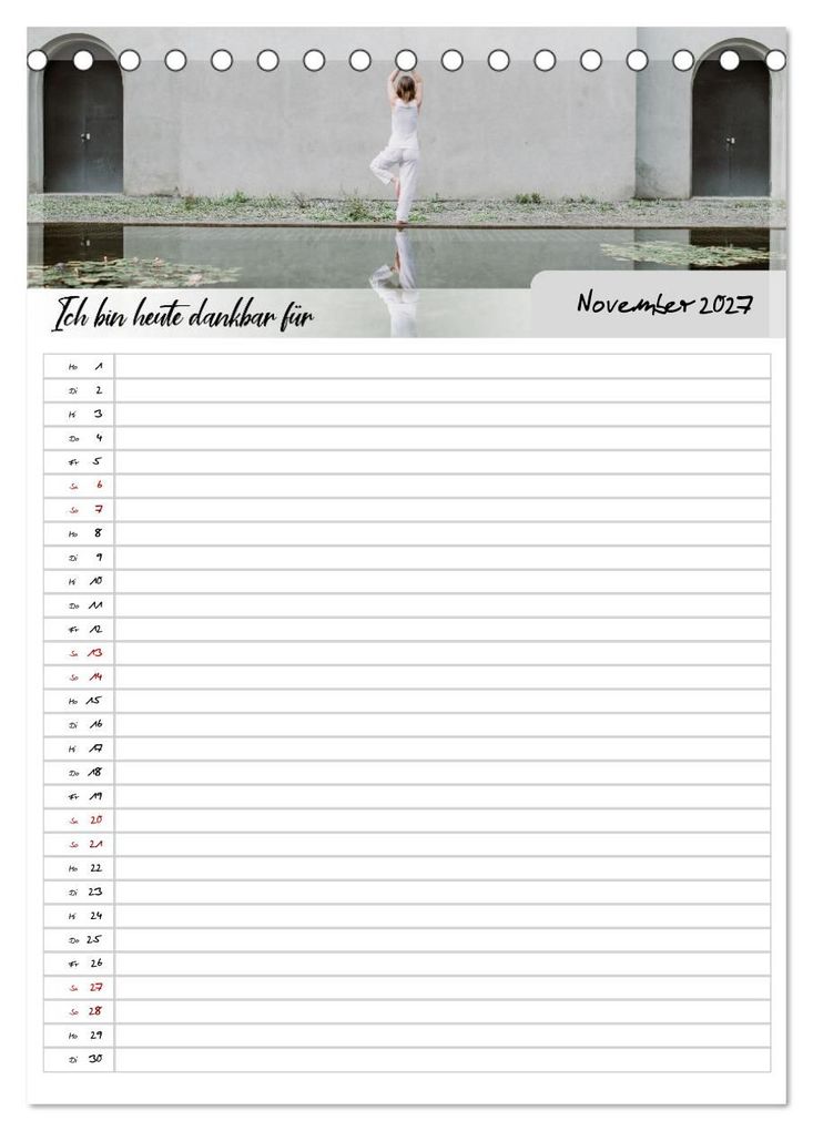 Weitere Ansicht: Ich bin dankbar - ein Jahr voller Yoga und Achtsamkeit - Yoga Kalender (Tischkalender 2027 DIN A5 hoch), CALVENDO Monatskalender | MD-Publishing, Calvendo