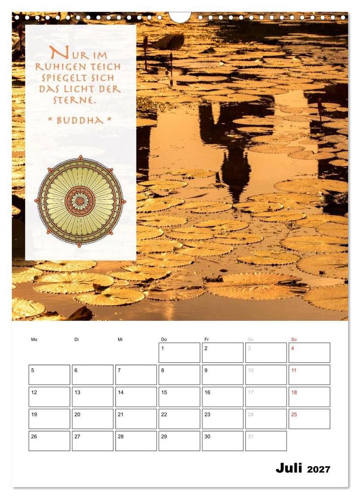 Weitere Ansicht: BUDDHAS ZITATE Buddhistische Weisheiten (Wandkalender 2027 DIN A3 hoch), CALVENDO Monatskalender | BuddhaART, Calvendo