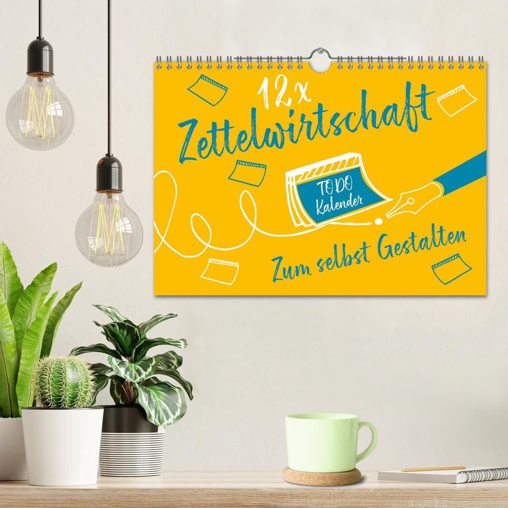 Weitere Ansicht: 12 x Zettelwirtschaft - Bastelkalender (Wandkalender 2027 DIN A4 quer), CALVENDO Monatskalender | ROTH-Design