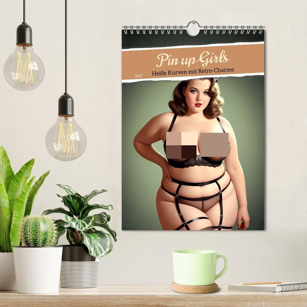 Weitere Ansicht: Pin up Girls Heiße Kurven mit Retro Charme (Wandkalender 2027 DIN A4 hoch), CALVENDO Monatskalender | pixs:sell, Calvendo